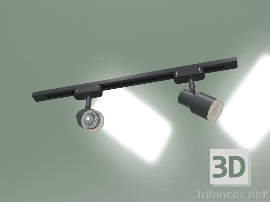 3D Modell LED-Schienenleuchte Molly LTB31 (schwarz) - Vorschau