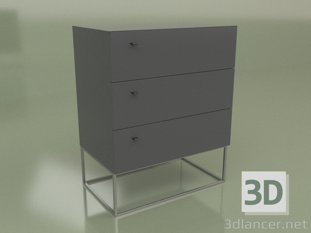 Modelo 3d Cômoda Lf 340 (Antracite) - preview