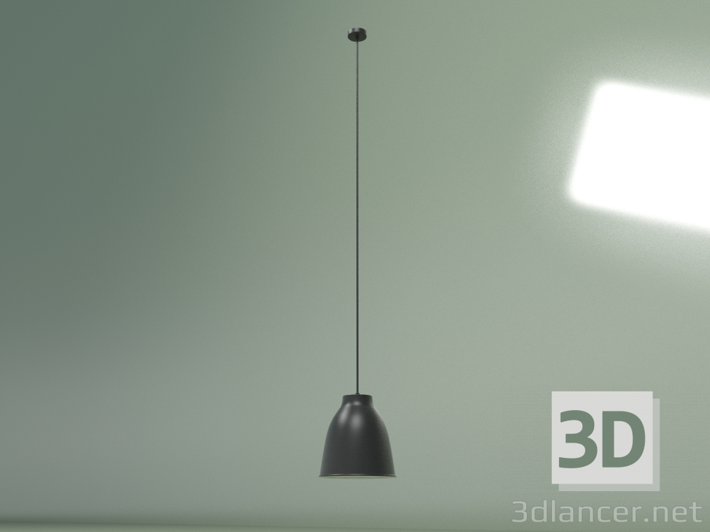 Modelo 3d Lâmpada pendente Dome (preto bronze) - preview