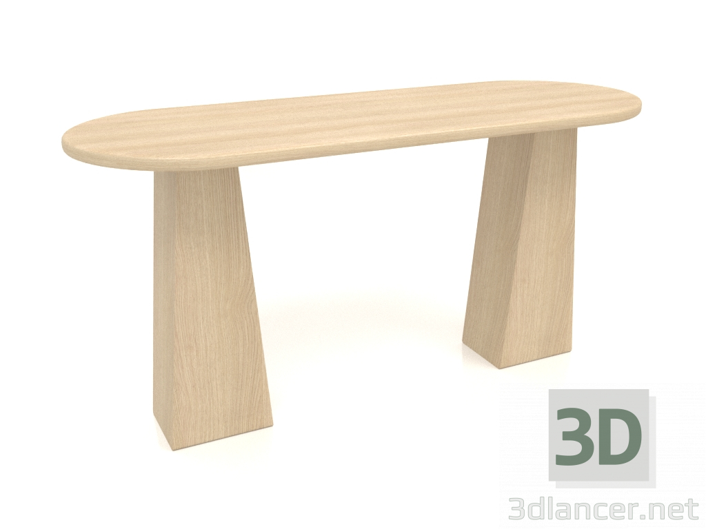 3D Modell Konsole KT 09 (1400x500x700, Holz weiß) - Vorschau