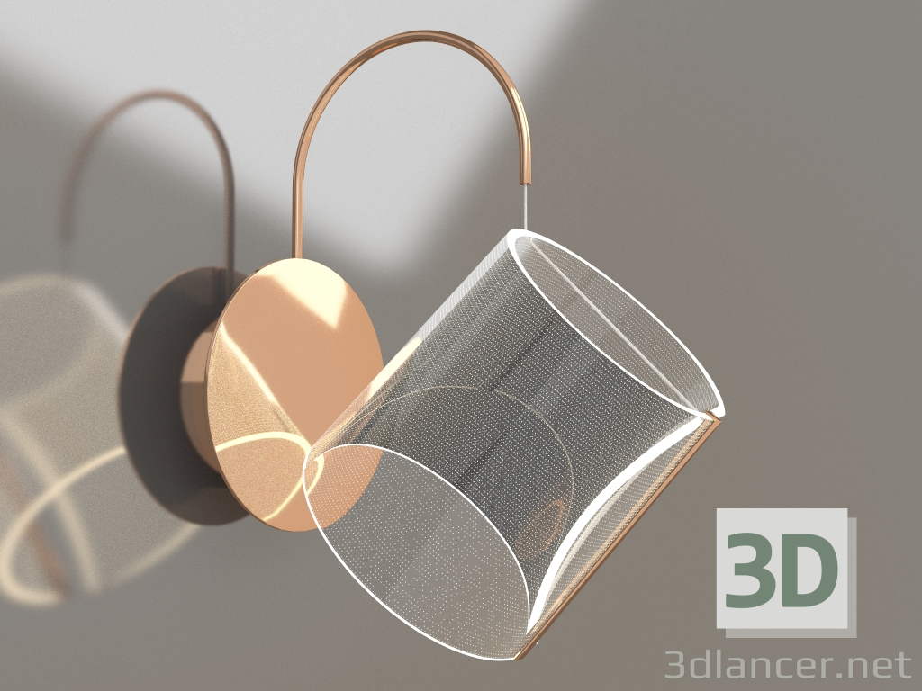 3d model Sconce Lucerne gold (08044,33) - preview