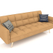 3D Modell Schlafsofa Madrid (gelbgoldene Beine) - Vorschau