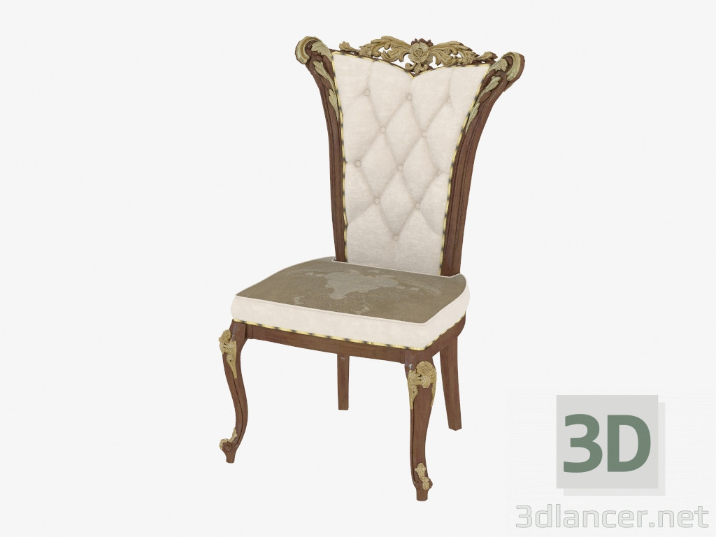 3d model Silla de comedor en estilo clásico 210 - vista previa