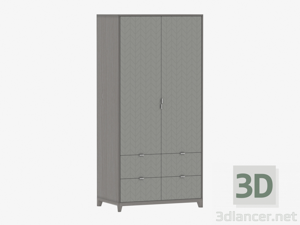 3d model Wardrobe CASE №4 - 1000 with drawers (IDC018004106) - preview