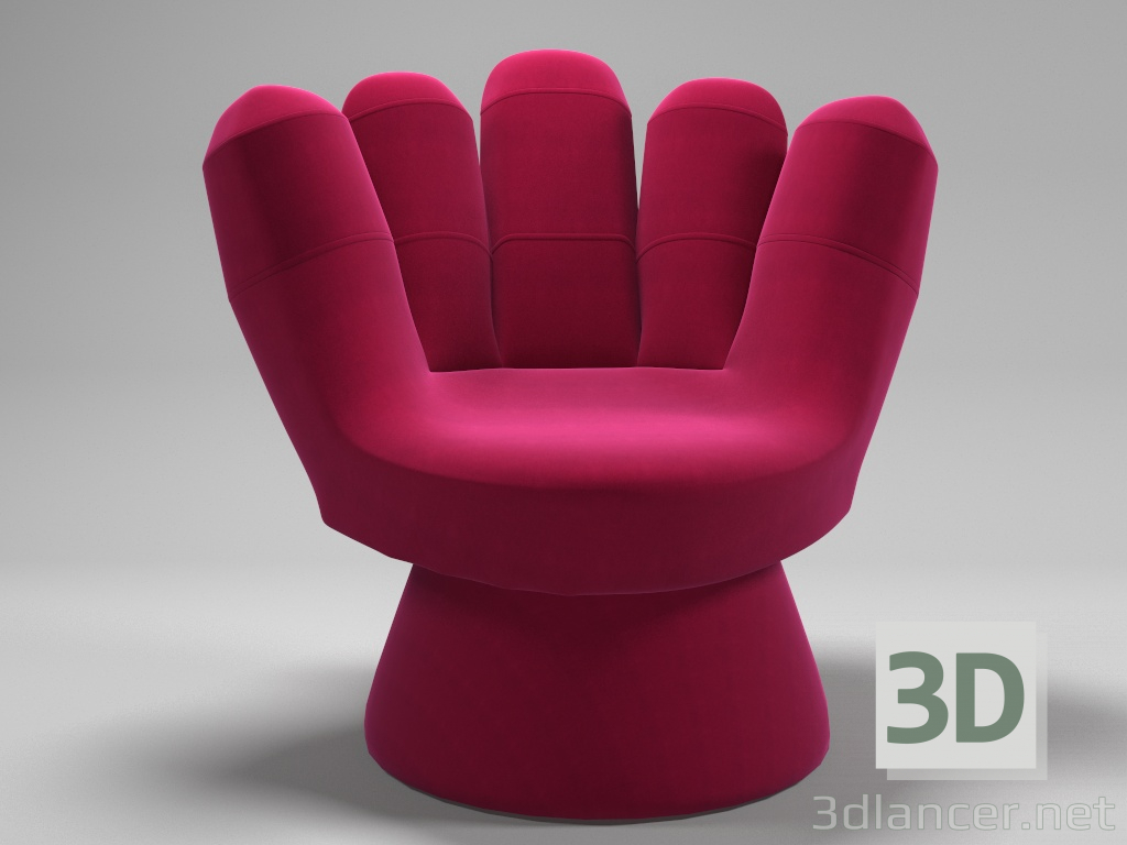 Silla de mano 3D modelo Compro - render