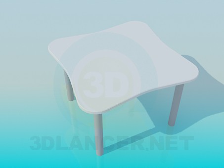 Modelo 3d Mesa para café - preview