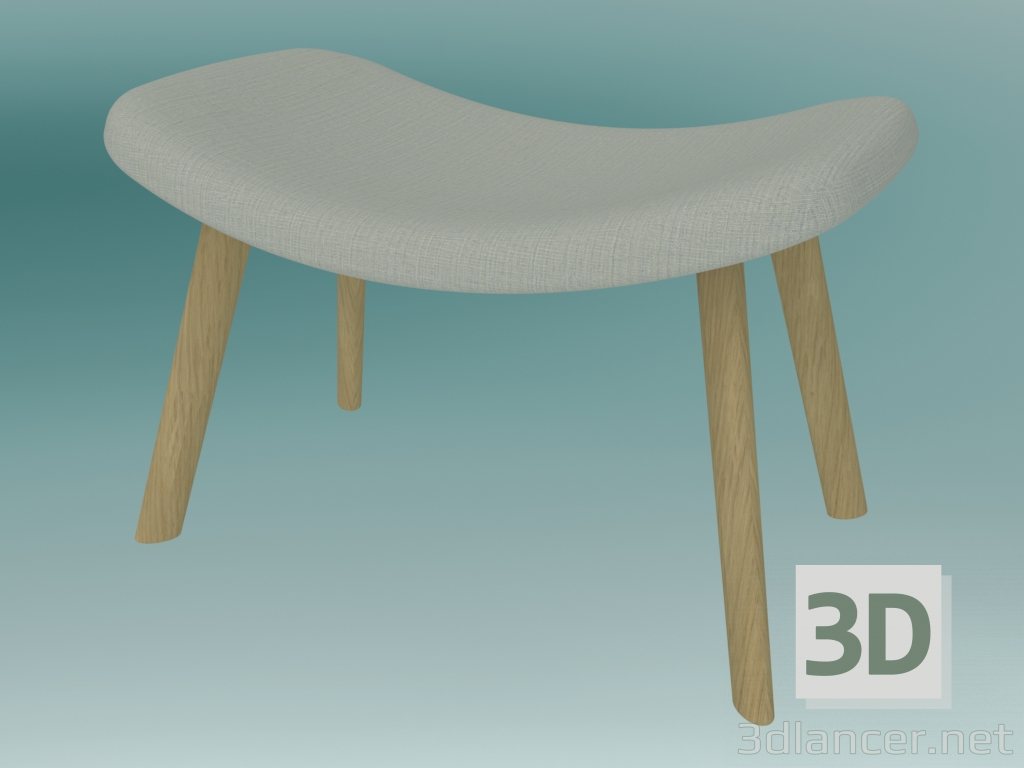 modello 3D Poggiapiedi AUKI (S116) - anteprima