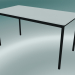 Modelo 3d Mesa retangular Base 140x70 cm (Branco, Preto) - preview