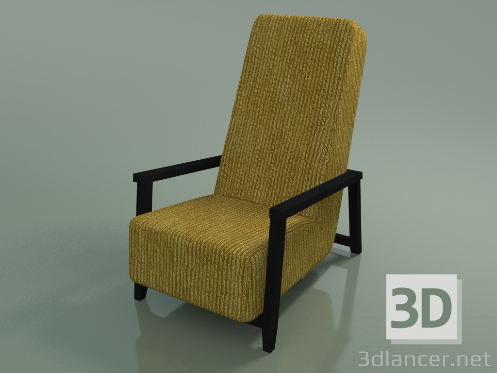 3d model Sillón (20, lacado negro) - vista previa