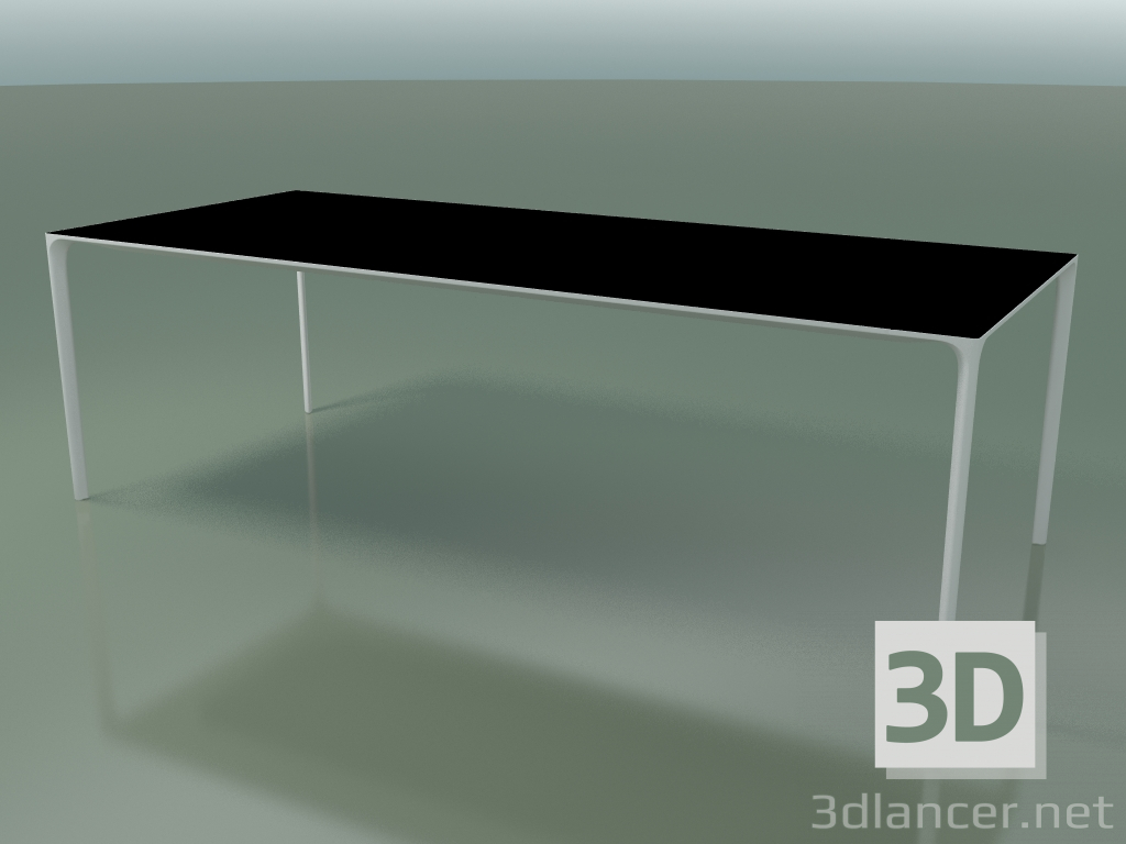 3D Modell Rechteckiger Tisch 0806 (H 74 - 100 x 240 cm, Laminat Fenix F02, V12) - Vorschau