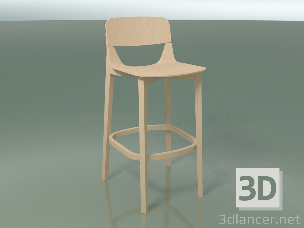 modello 3D Sedia bar Leaf (311-439) - anteprima