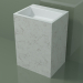 modèle 3D Lavabo sur pied (03R136303, Carrara M01, L 60, P 48, H 85 cm) - preview