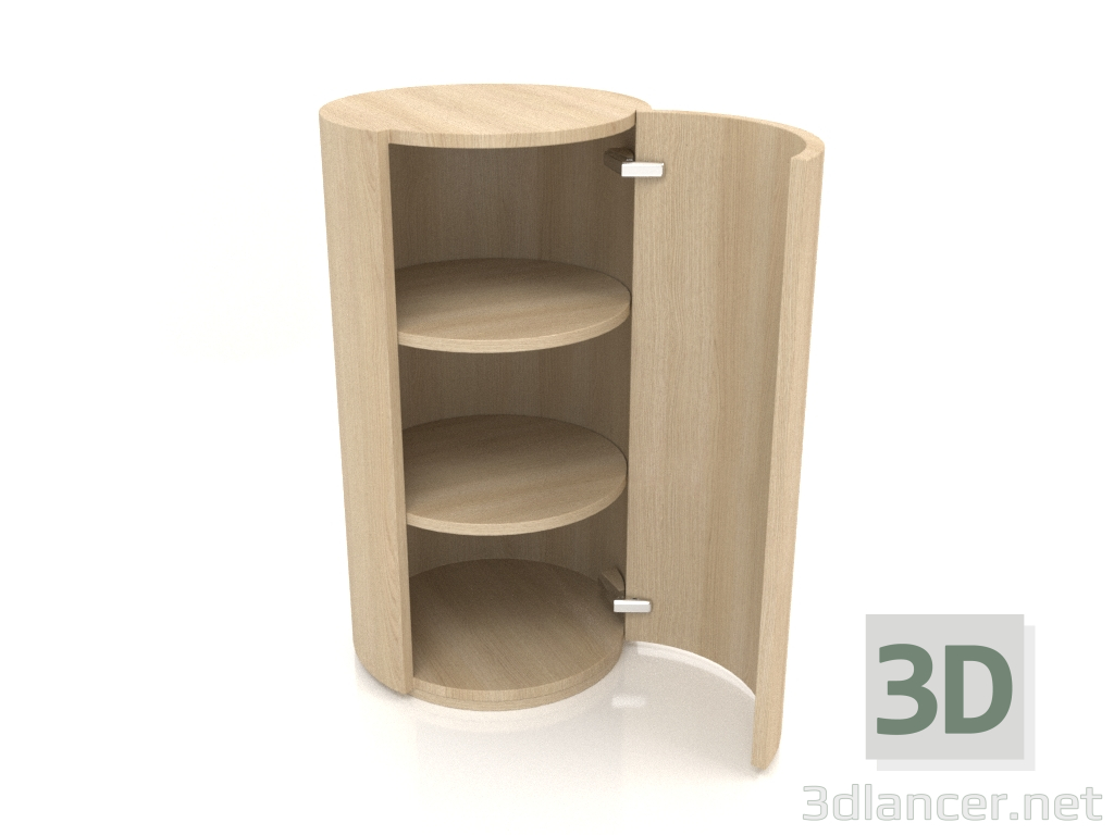 modello 3D Armadio (con anta aperta) TM 09 (P=503х931, legno bianco) - anteprima