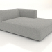 modello 3D Chaise longue (XL) 103x175 con bracciolo a destra - anteprima