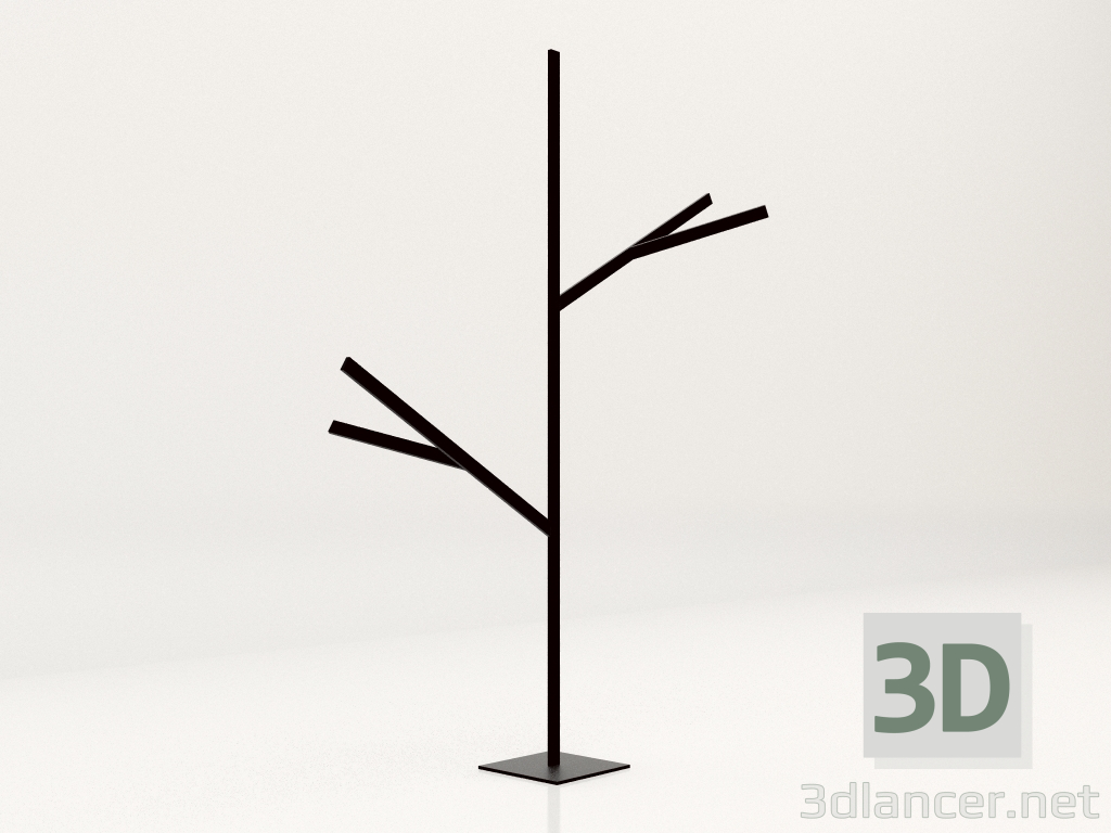 modello 3D Lampada M1 Albero (Nera) - anteprima