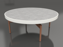 Tavolino rotondo Ø90x36 (Grigio agata, DEKTON Kreta)