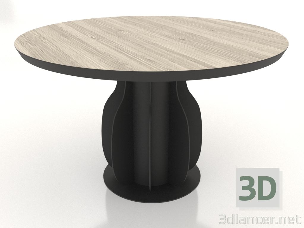 3d model Dining table Ø 1200 mm (lightened oak) - preview