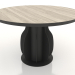 3d model Dining table Ø 1200 mm (lightened oak) - preview