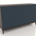modèle 3D Meuble TV FARGO avec façades fraisées 1600x500x950 mm (cobalt foncé, chêne foncé, option 2) - preview