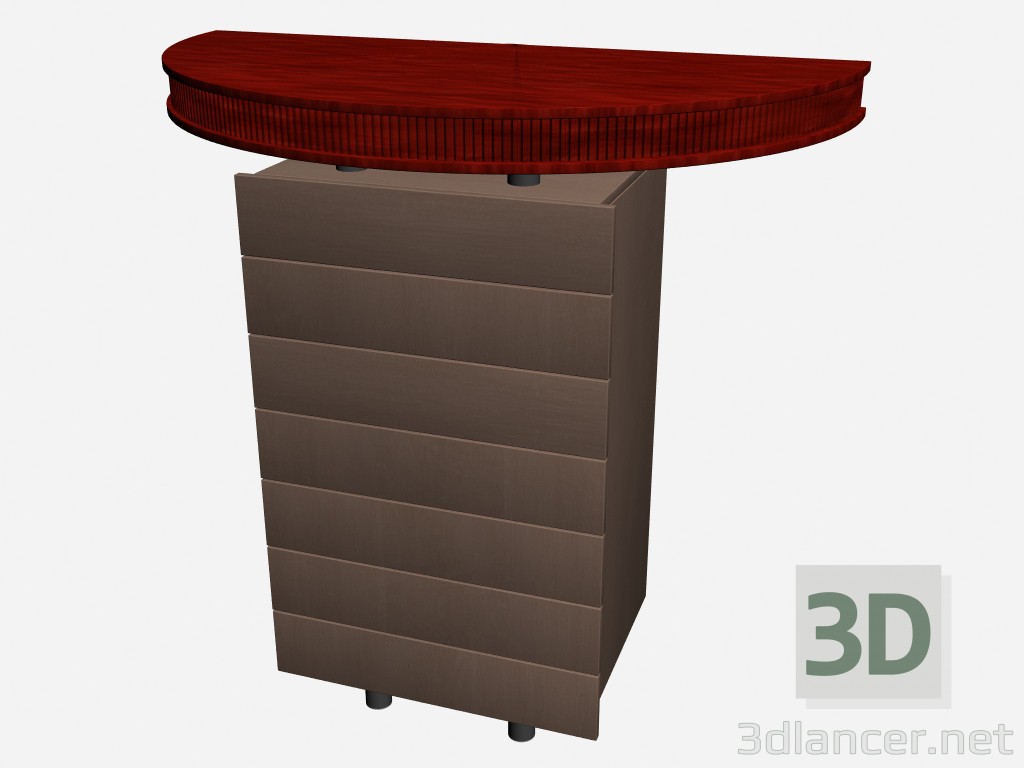 Modelo 3d 2 gavetas Ruthy - preview