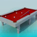 modèle 3D table de billard - preview