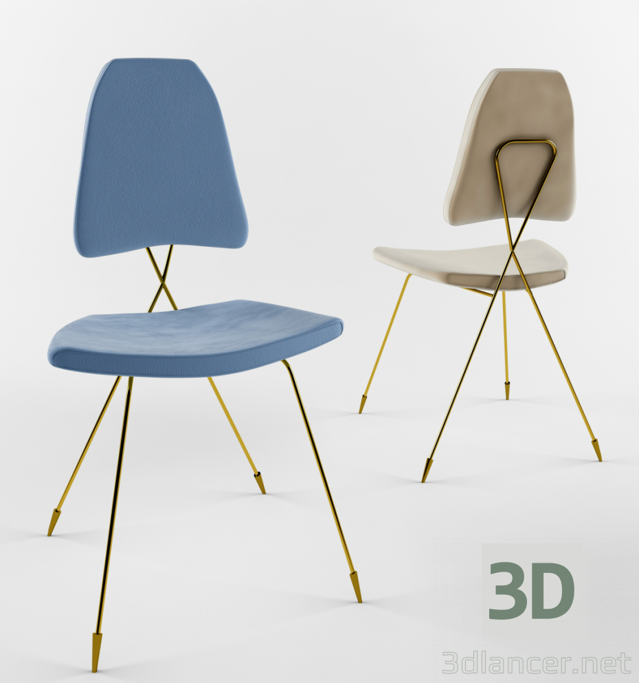 modello 3D Sedia - anteprima