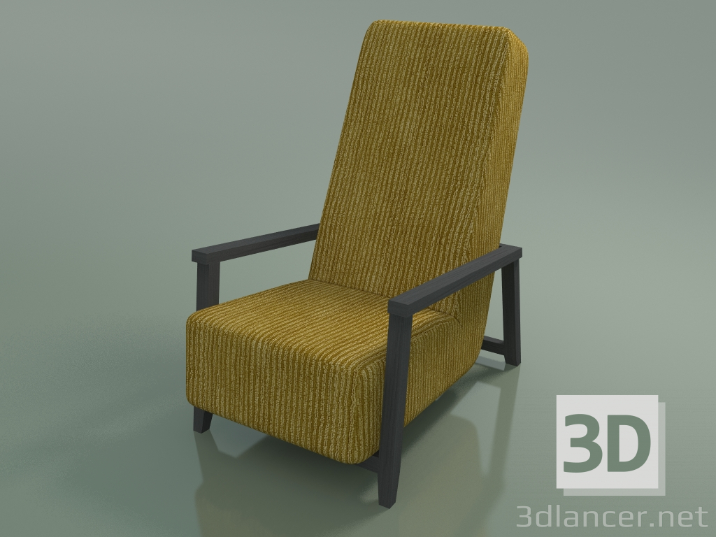 3d model Armchair (20, Gray Lacquered) - preview