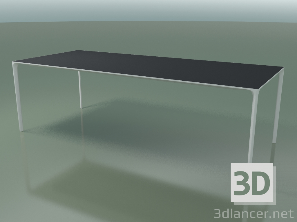 3D Modell Rechteckiger Tisch 0806 (H 74 - 100 x 240 cm, Laminat Fenix F06, V12) - Vorschau