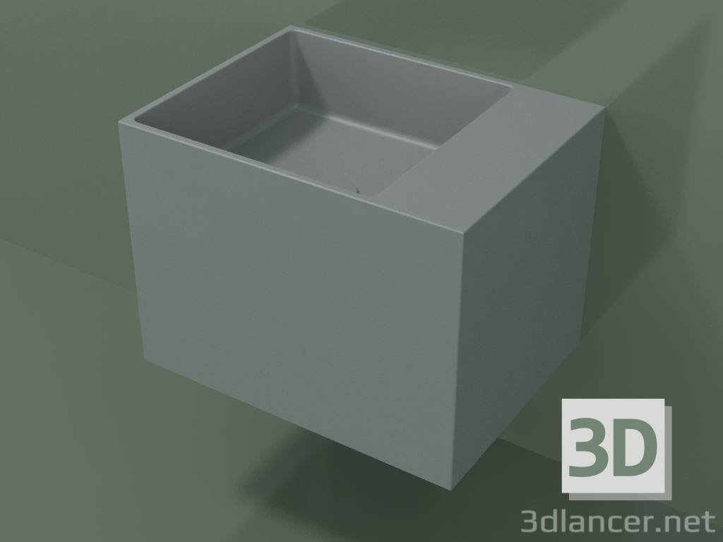 Modelo 3d Lavatório suspenso (02UN22102, cinza prateado C35, L 48, P 36, H 36 cm) - preview