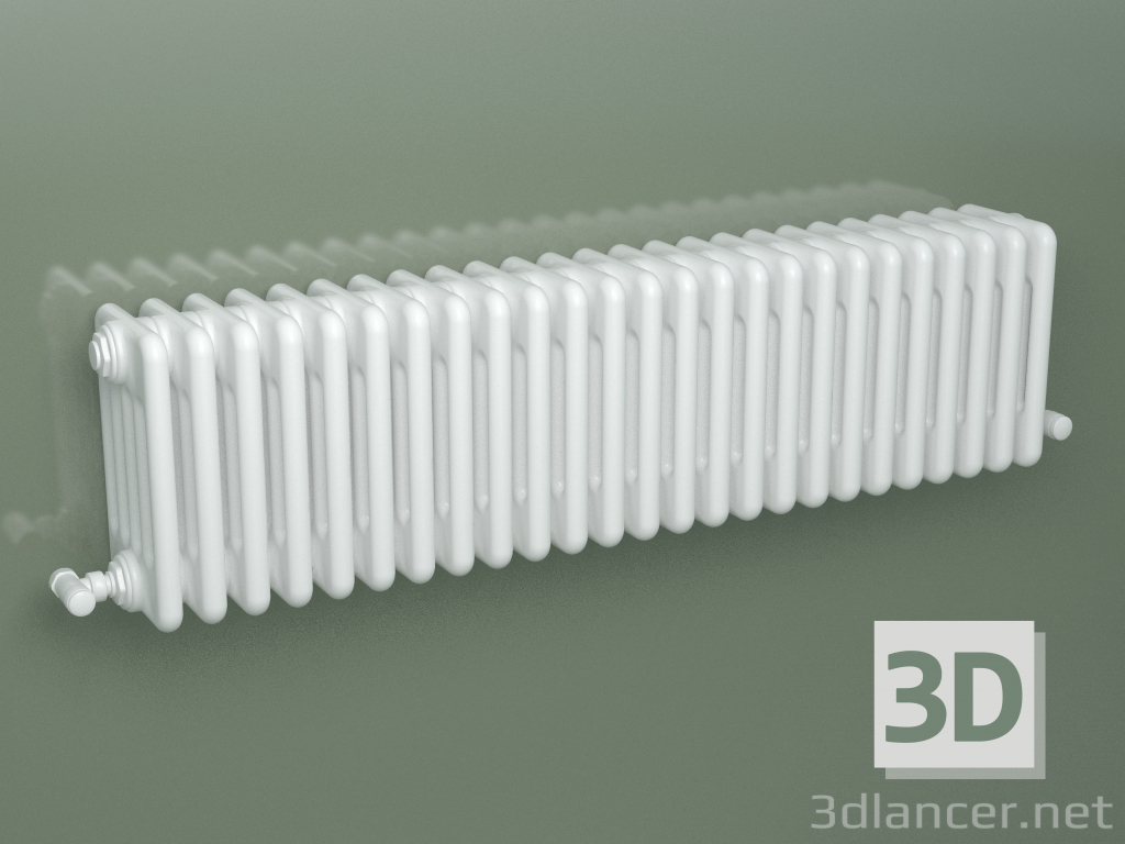 Modelo 3d Radiador tubular PILON (S4H 5 H302 25EL, branco) - preview