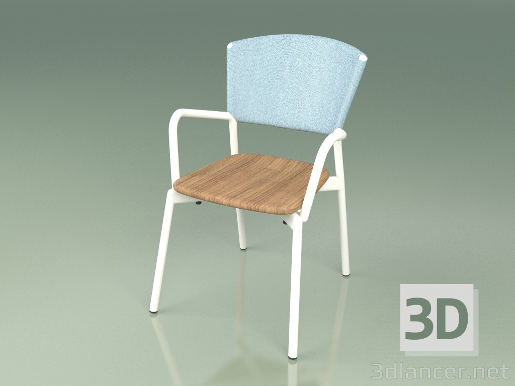 3d model Silla 021 (Metal Milk, Sky) - vista previa