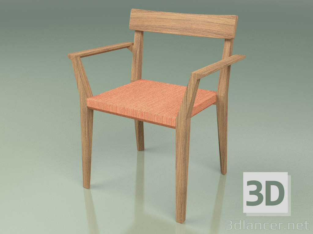 modello 3D Sedia 172 (Arancione Batyline) - anteprima