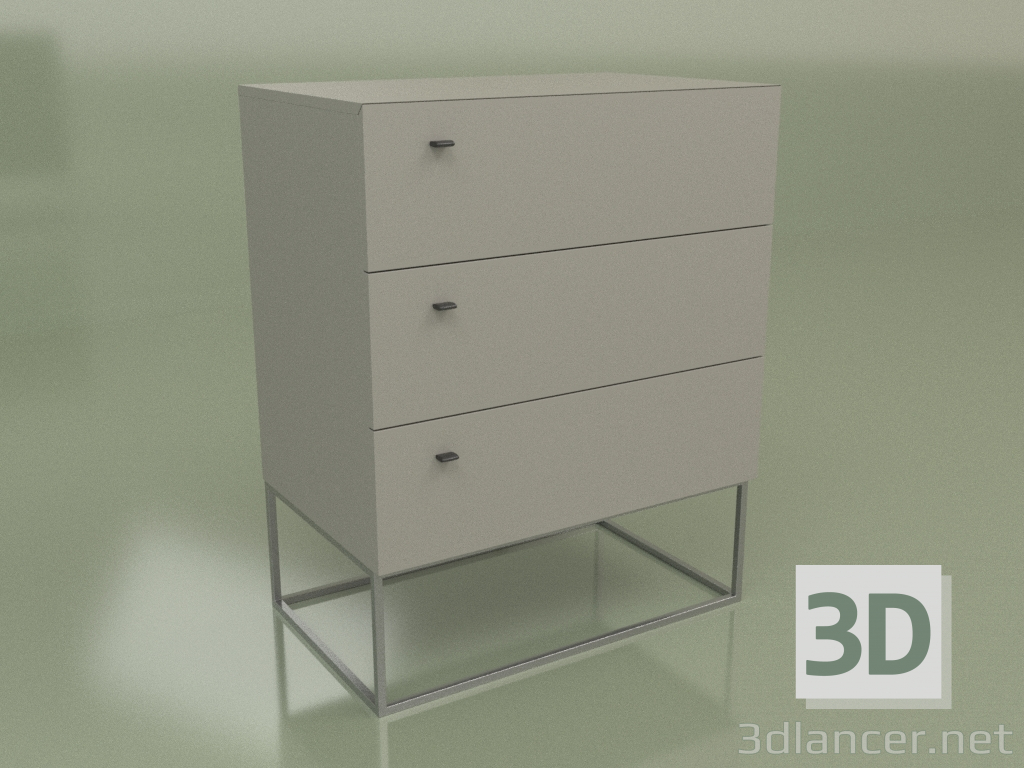 modèle 3D Commode Lf 340 (gris) - preview