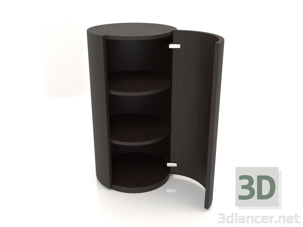 3d model Gabinete (con puerta abierta) TM 09 (D=503х931, madera marrón oscuro) - vista previa