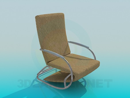 modèle 3D Fauteuil à bascule moderne - preview