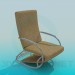 modèle 3D Fauteuil à bascule moderne - preview