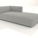 modello 3D Chaise longue (XL) 83x205 con bracciolo a destra - anteprima