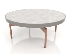 Round coffee table Ø90x36 (Quartz gray, DEKTON Kreta)