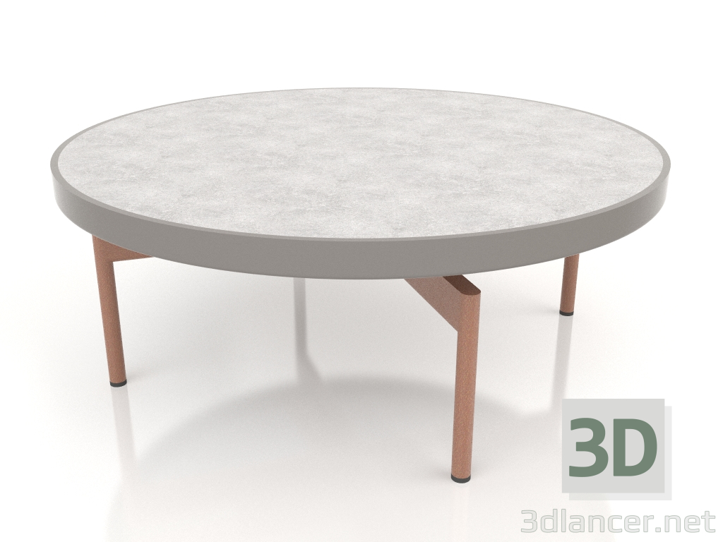 3d модель Стіл журнальний круглий Ø90x36 (Quartz grey, DEKTON Kreta) – превью