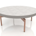 modèle 3D Table basse ronde Ø90x36 (Gris quartz, DEKTON Kreta) - preview