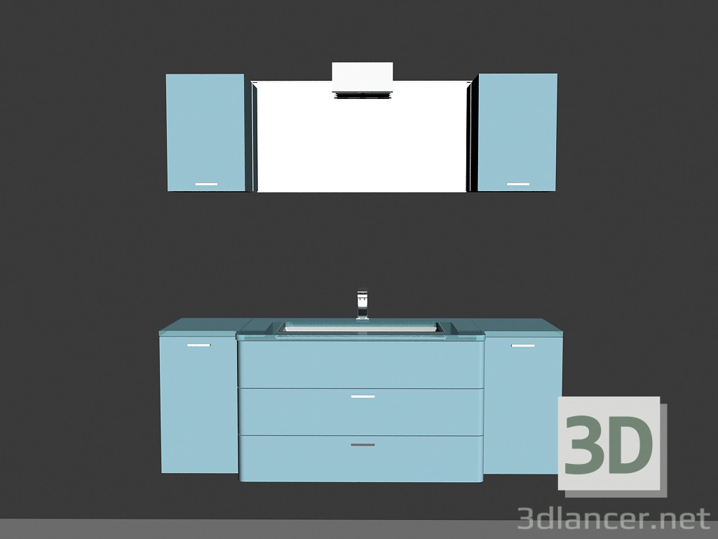 3d model Sistema modular para baño (canción) (26) - vista previa