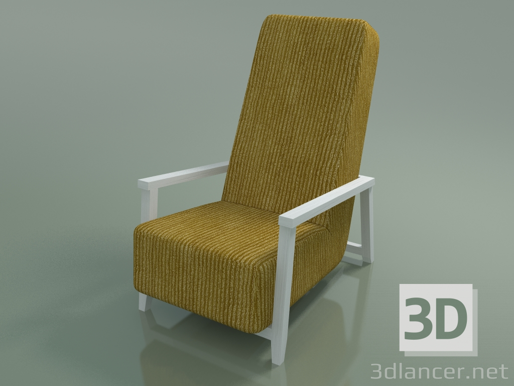 3d model Sillón (20, blanco brillante) - vista previa