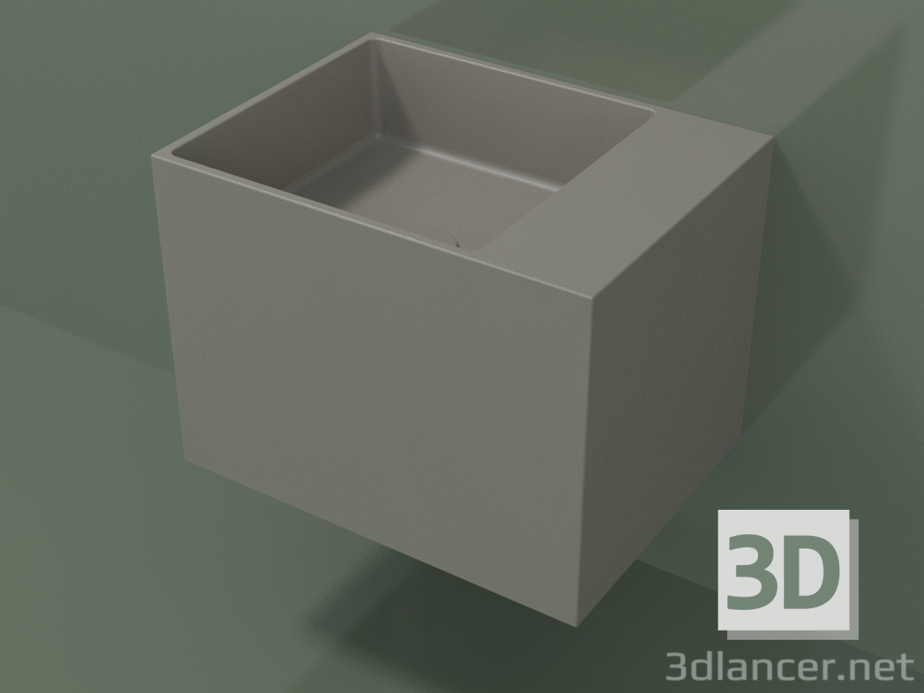 Modelo 3d Lavatório de parede (02UN22102, Clay C37, L 48, P 36, H 36 cm) - preview