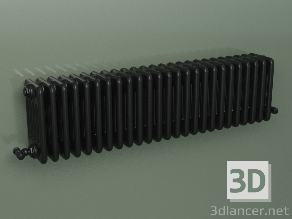 Modelo 3d Radiador tubular PILON (S4H 5 H302 25EL, preto) - preview