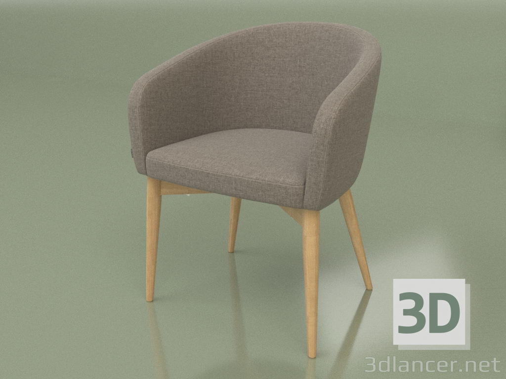 3d model Chair Torino (White oak) - preview