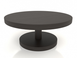 Table basse JT 022 (D=800x350, bois marron foncé)