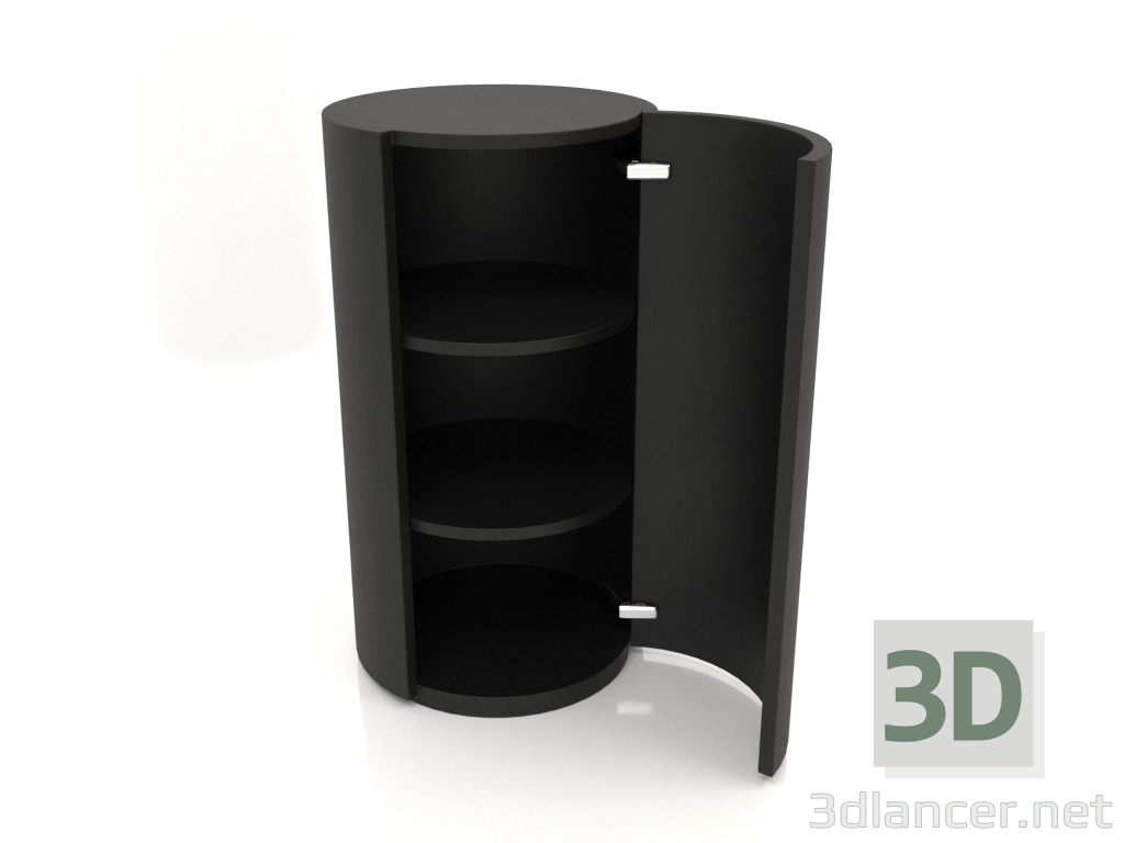 modello 3D Armadio (con anta aperta) TM 09 (P=503х931, legno nero) - anteprima