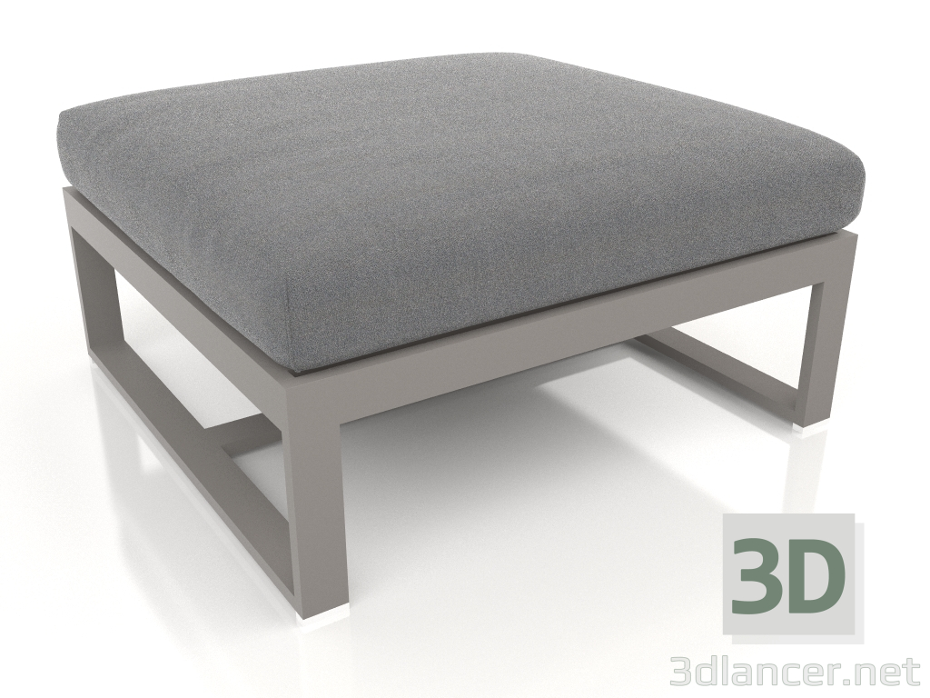 3d модель Секционный пуф (Quartz grey) – превью