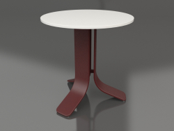 Mesa de centro Ø50 (Rojo vino, DEKTON Zenith)