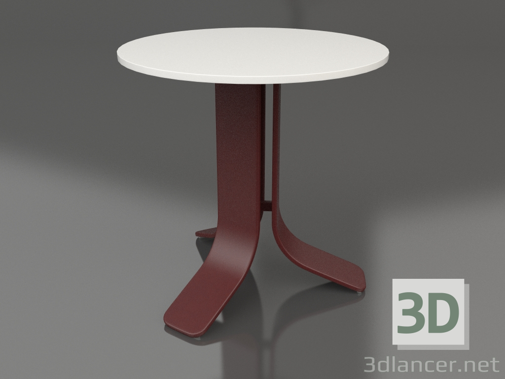 3d модель Стіл кавовий Ø50 (Wine red, DEKTON Zenith) – превью